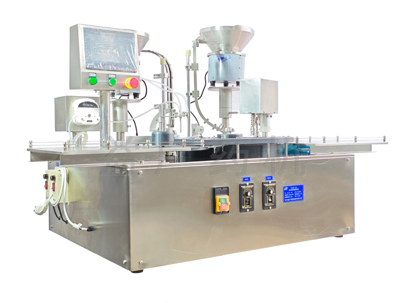 YHGZ-20臺式西林瓶灌裝加塞軋蓋一體機1